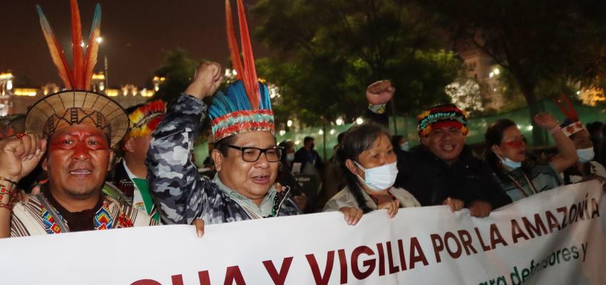 Marcha AIDESEP 1 530 años de resistencia indígena: luchas y resistencias en los territorios