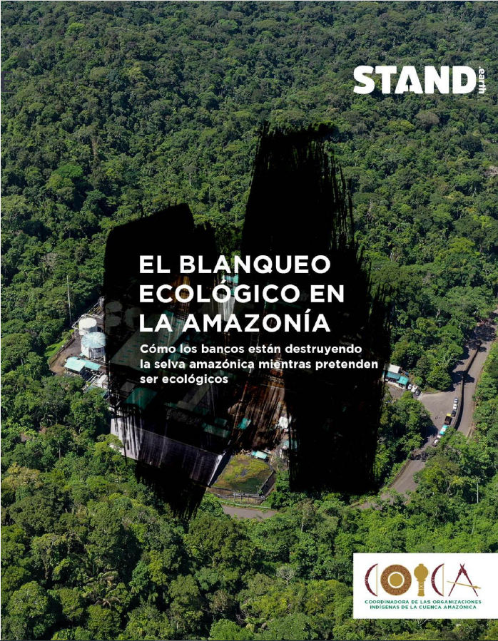 Resumen ejecutivo: El blanqueo ecológico en la Amazonía: cómo los bancos están destruyendo la selva amazónica mientras pretenden ser ecológicos