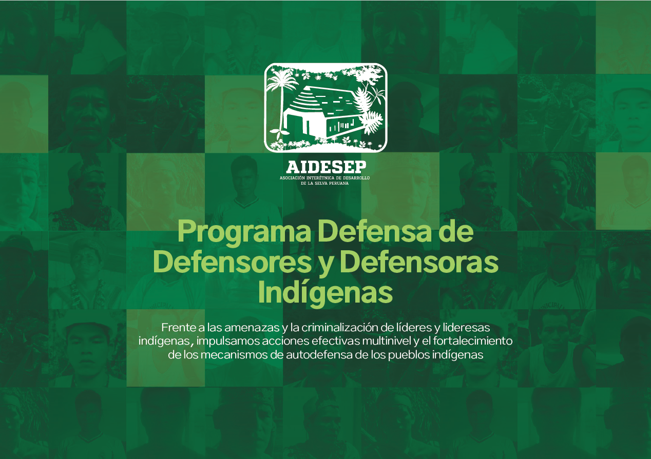 Cartilla Programa de Defensores Indígenas