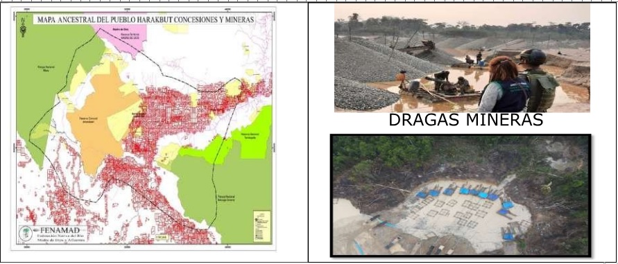 Mapa 1 1 Nación Harakbut alerta que minería ilegal avanza sin control