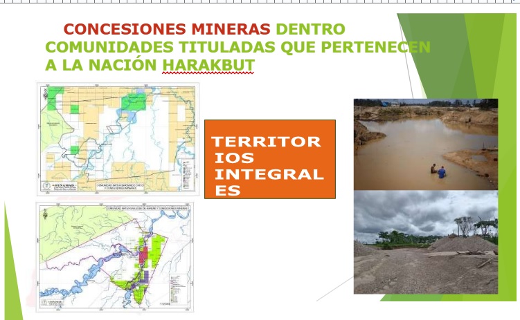 Mapa 2 Nación Harakbut alerta que minería ilegal avanza sin control