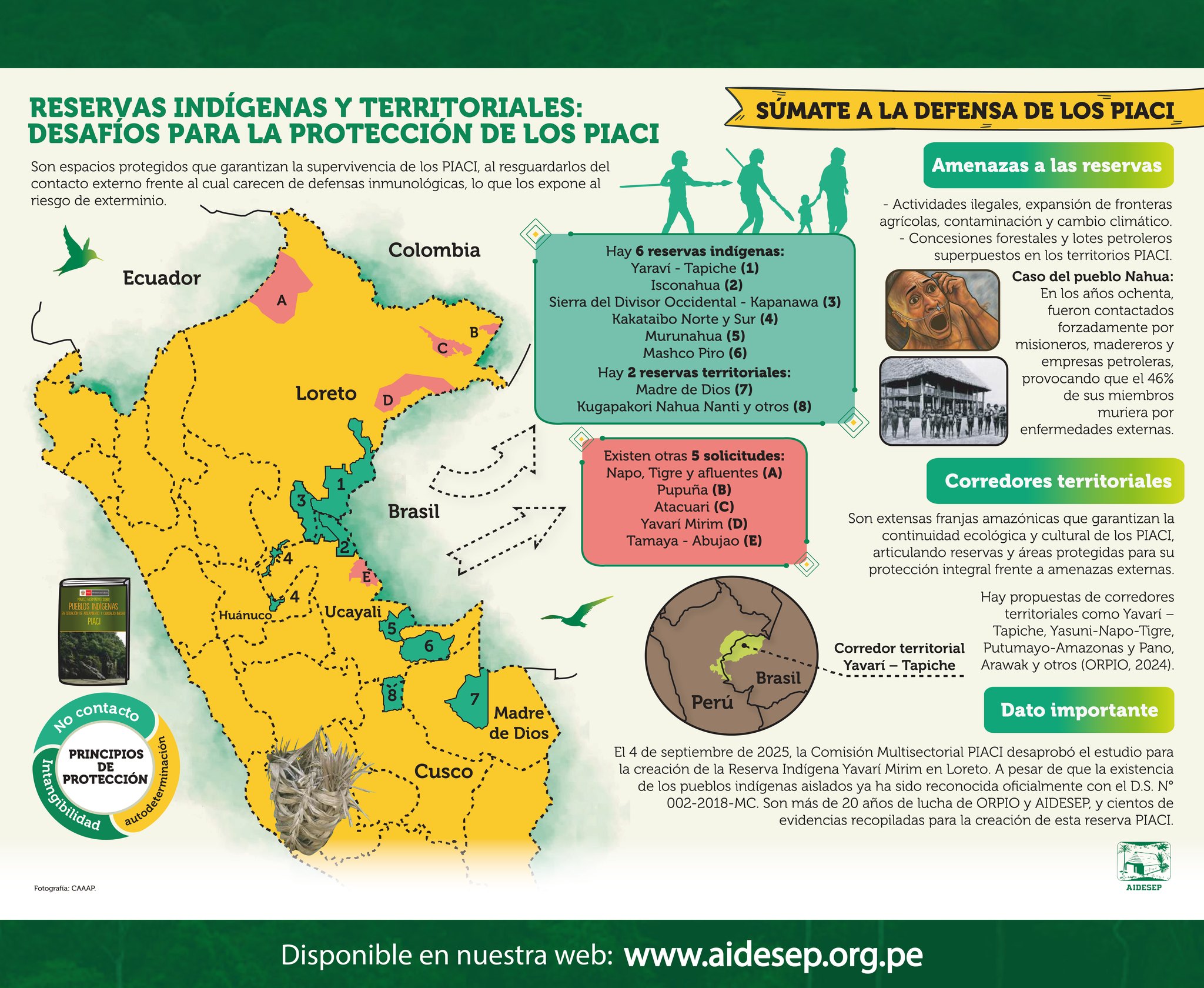 Infografía – Reservas Indígenas y Territoriales para proteger a los PIACI